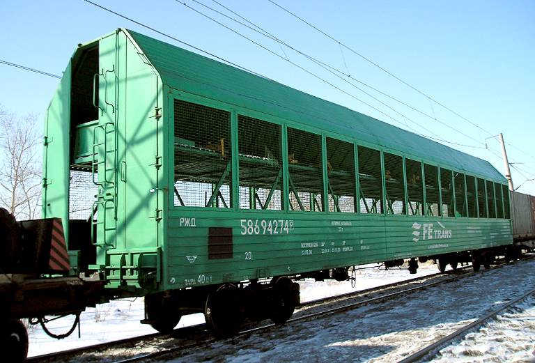 Перевозка авто по железной дороге сеткой из Москвы в Хабаровск
